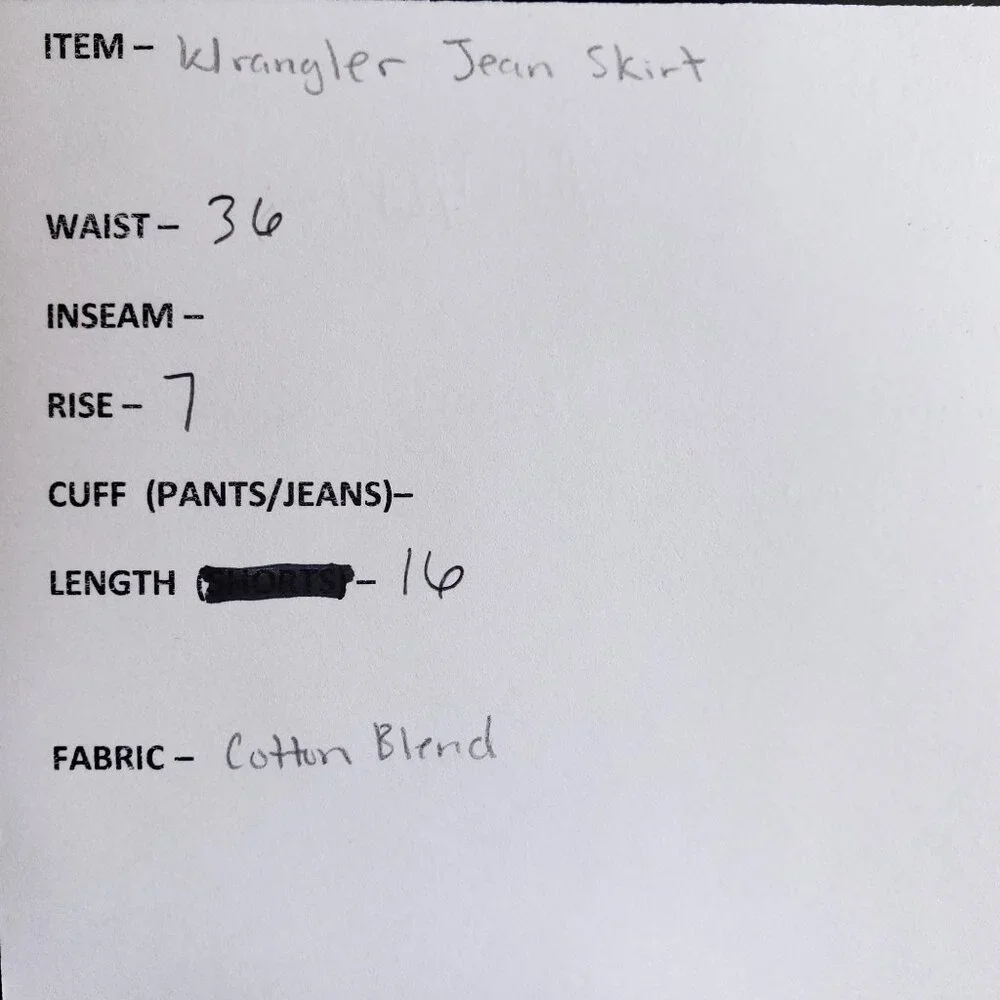 Wrangler Jean Skirt Juniors Girls Size 13 - Picture 8 of 8